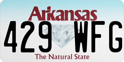 AR license plate 429WFG