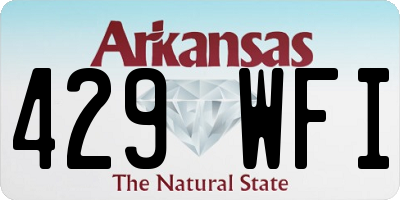 AR license plate 429WFI