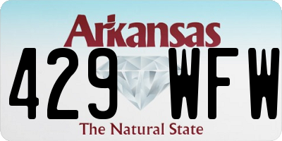 AR license plate 429WFW