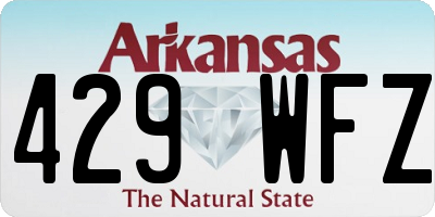 AR license plate 429WFZ