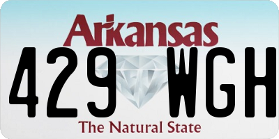 AR license plate 429WGH