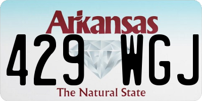 AR license plate 429WGJ