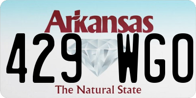 AR license plate 429WGO