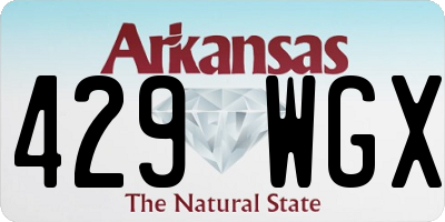 AR license plate 429WGX