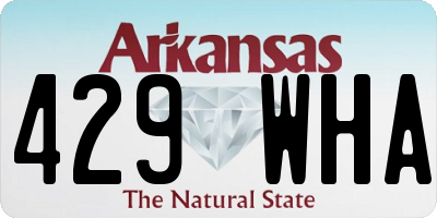 AR license plate 429WHA