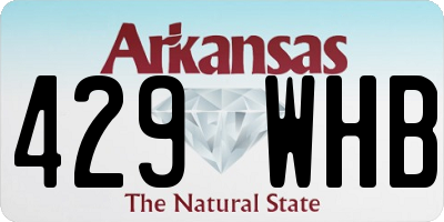 AR license plate 429WHB