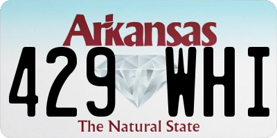 AR license plate 429WHI
