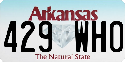 AR license plate 429WHO