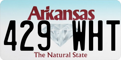 AR license plate 429WHT