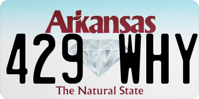 AR license plate 429WHY
