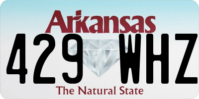 AR license plate 429WHZ