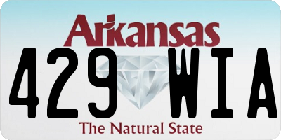 AR license plate 429WIA