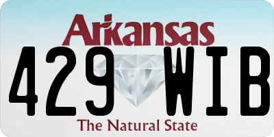AR license plate 429WIB