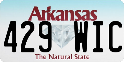 AR license plate 429WIC