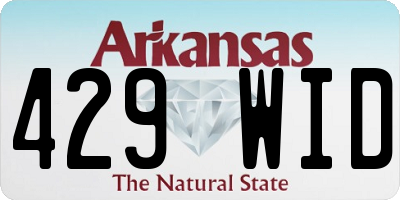 AR license plate 429WID
