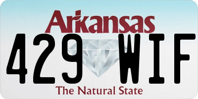 AR license plate 429WIF