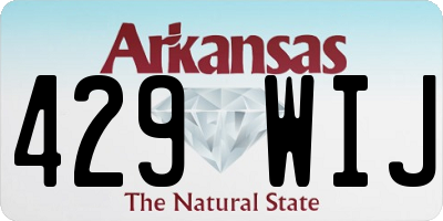 AR license plate 429WIJ