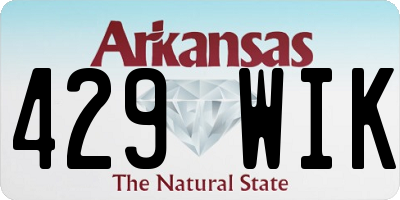 AR license plate 429WIK