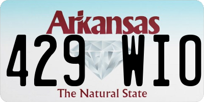 AR license plate 429WIO