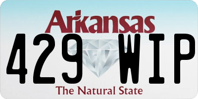 AR license plate 429WIP