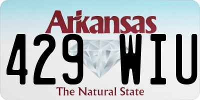 AR license plate 429WIU