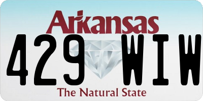 AR license plate 429WIW
