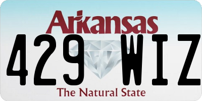 AR license plate 429WIZ