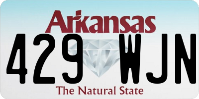 AR license plate 429WJN