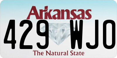 AR license plate 429WJO