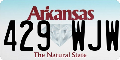 AR license plate 429WJW