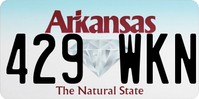 AR license plate 429WKN