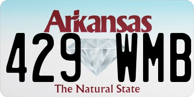 AR license plate 429WMB