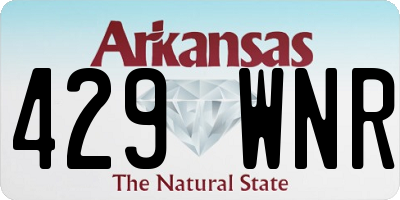 AR license plate 429WNR