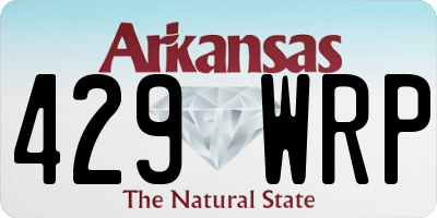 AR license plate 429WRP