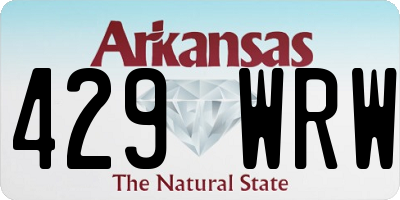 AR license plate 429WRW