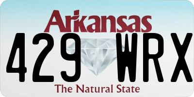 AR license plate 429WRX