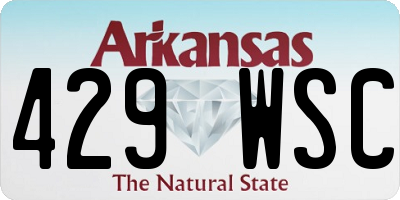 AR license plate 429WSC