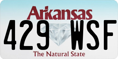 AR license plate 429WSF