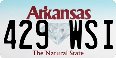 AR license plate 429WSI