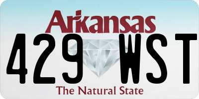 AR license plate 429WST