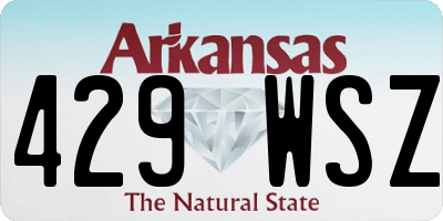 AR license plate 429WSZ
