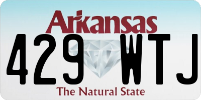 AR license plate 429WTJ