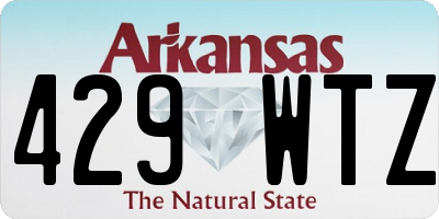 AR license plate 429WTZ