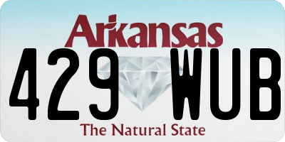 AR license plate 429WUB