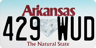 AR license plate 429WUD