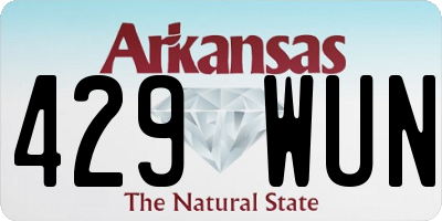 AR license plate 429WUN