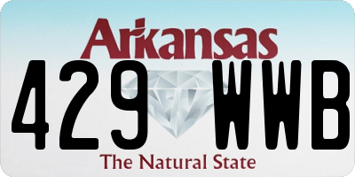 AR license plate 429WWB