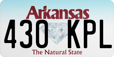 AR license plate 430KPL