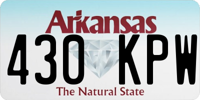 AR license plate 430KPW