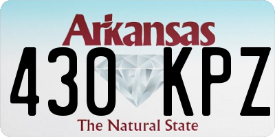 AR license plate 430KPZ